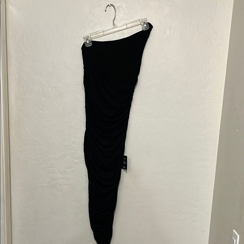 Lulus Total Appeal Black Ruched One Shoulder Bodycon Dress Contemporary Event - Picture 6 of 15